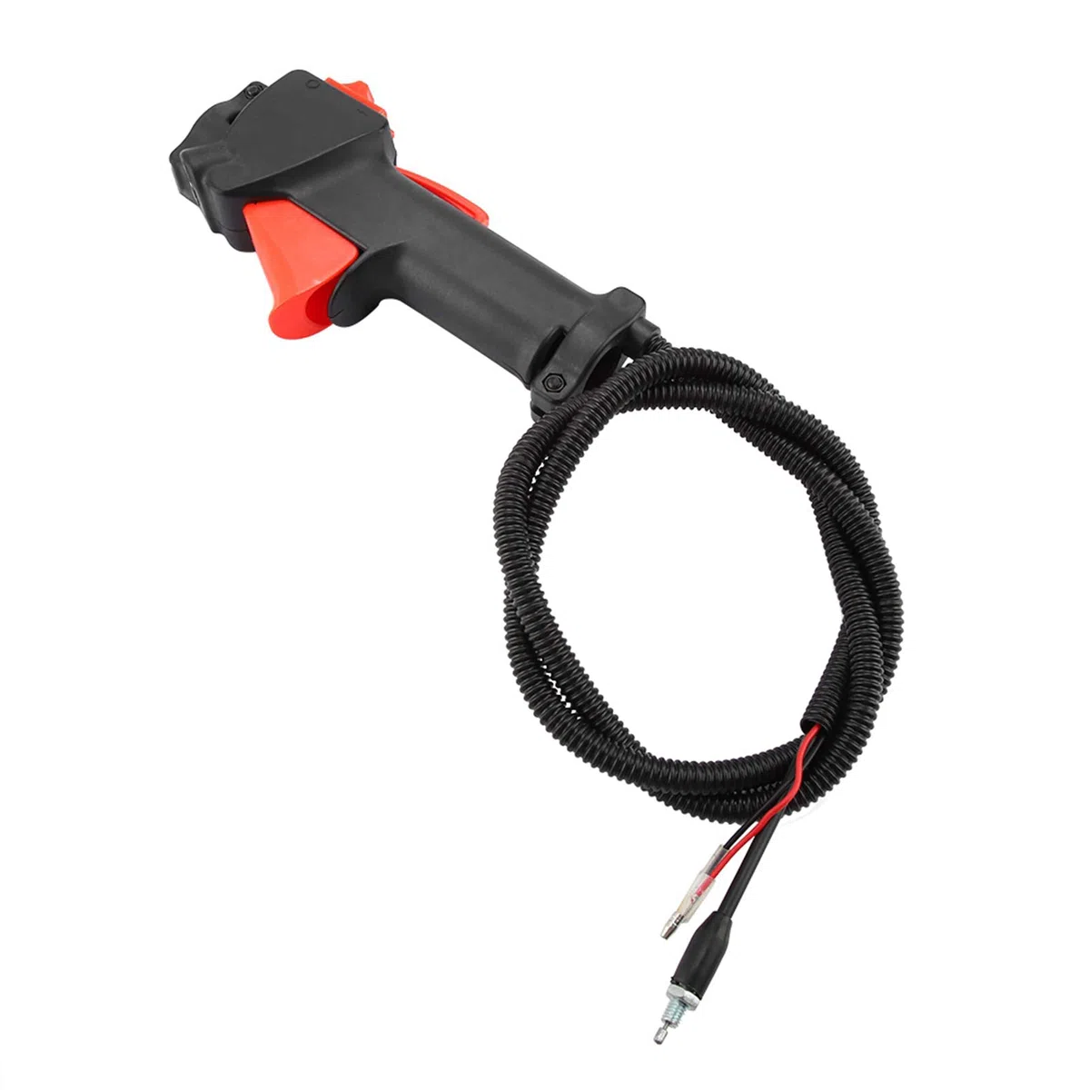 Interruptor De Mango De Strimmer, 26 Mm Desbrozadora De Acelerador De Plástico Interruptor De Mango De Control Del Acelerador Juego de Cables de 1,1 m Piezas para máquina de jardín