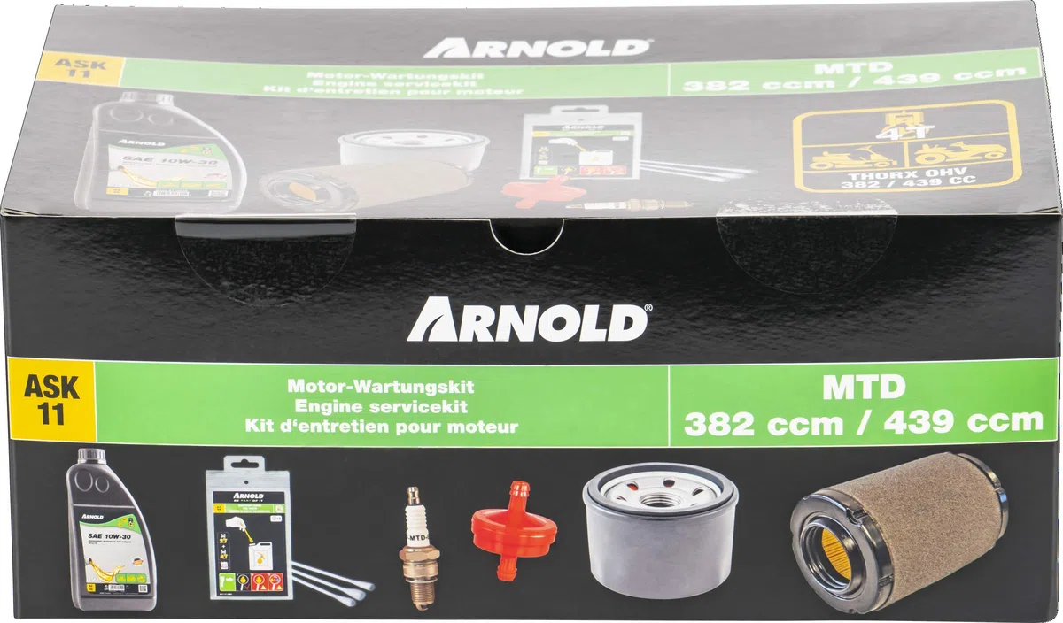 ARNOLD - Kit de Mantenimiento del Motor ASK11 para MTD 382 CCM y 439 CCM Multicolor