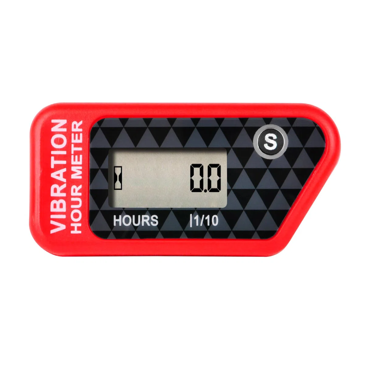 Jayron JR-HM016B Medidor de Horas Digital Inalámbrico LCD con Vibración Activada,para Todas las Máquinas Vibratorias,Compresor de Aire,Generador,Moto Acuática,Cortacésped,Motosierra