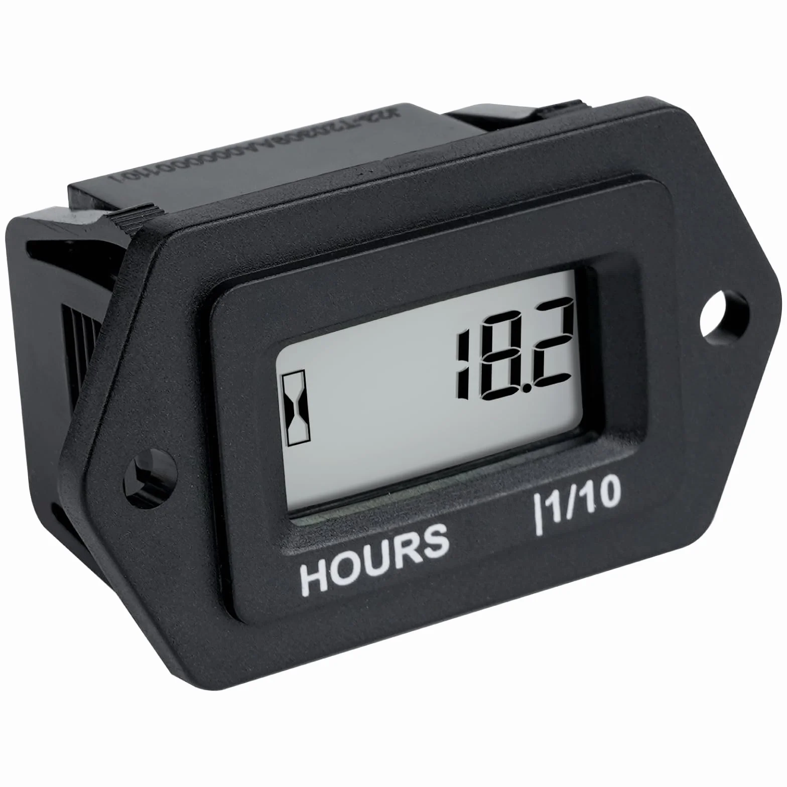 Jayron Contador de Horas LCD Digital Voltaje AC/DC 5V a 277V,no Polarizado,Instalación a Presión,Diseño Impermeable para ZTR Cortacésped Tractor Generator Club Compresor de Coche