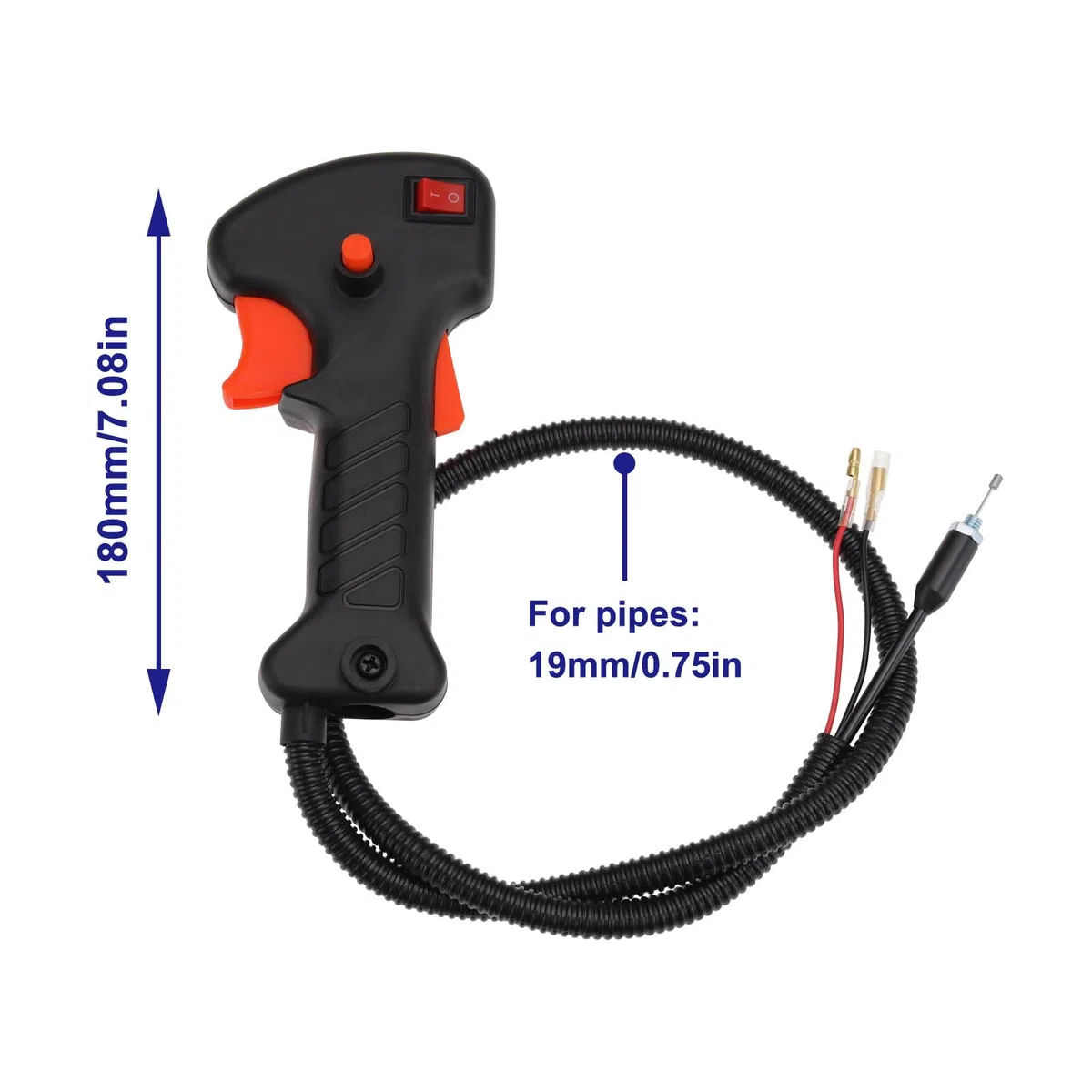 2 PCS Cable de Interruptor de Mango de Cortacésped Cable de Gatillo de Acelerador para Desbrozadora Accesorios de Herramientas de Jardinería