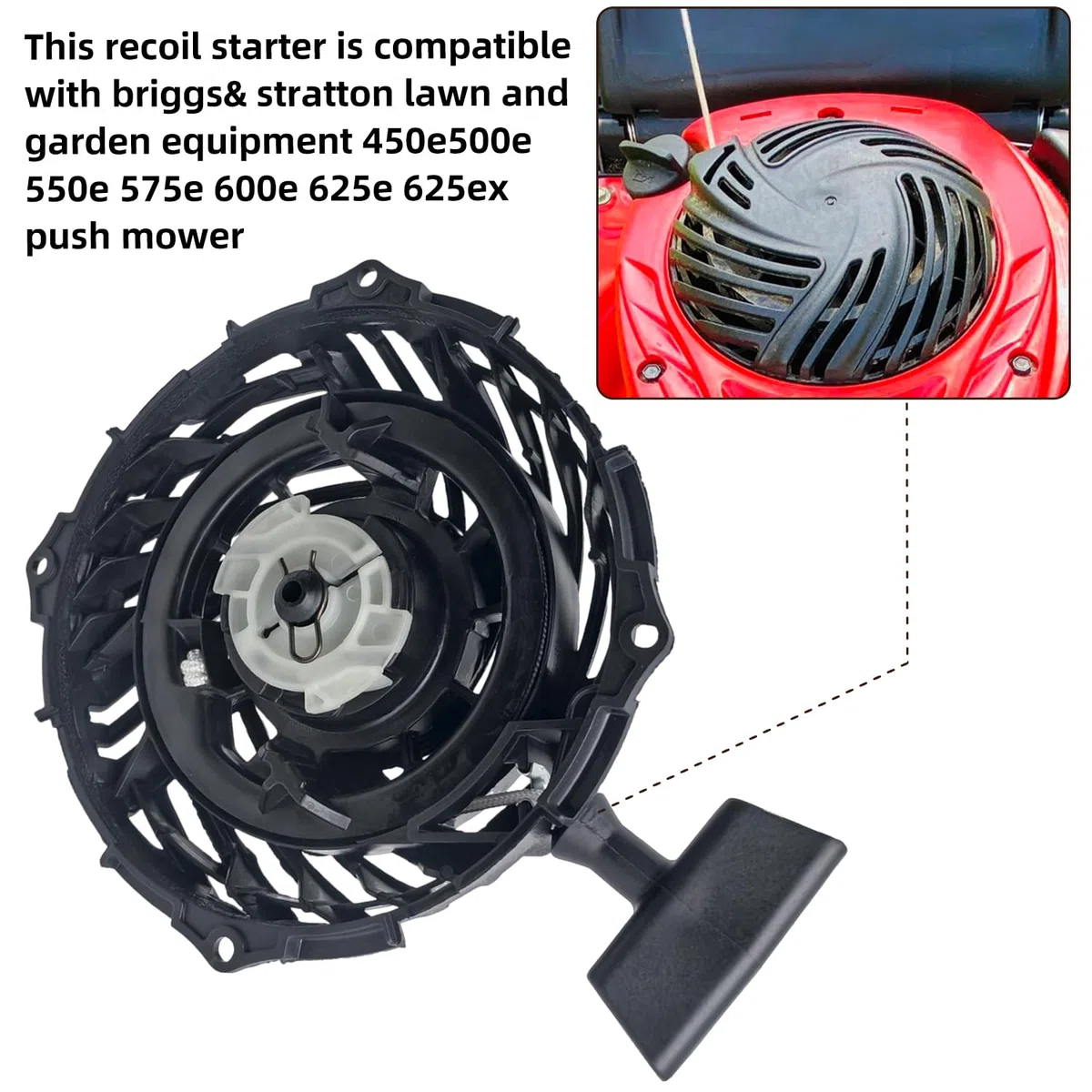 deawater Arrancador de retroceso para Briggs & Stratton 593961 590588 591139 593959 piezas de repuesto