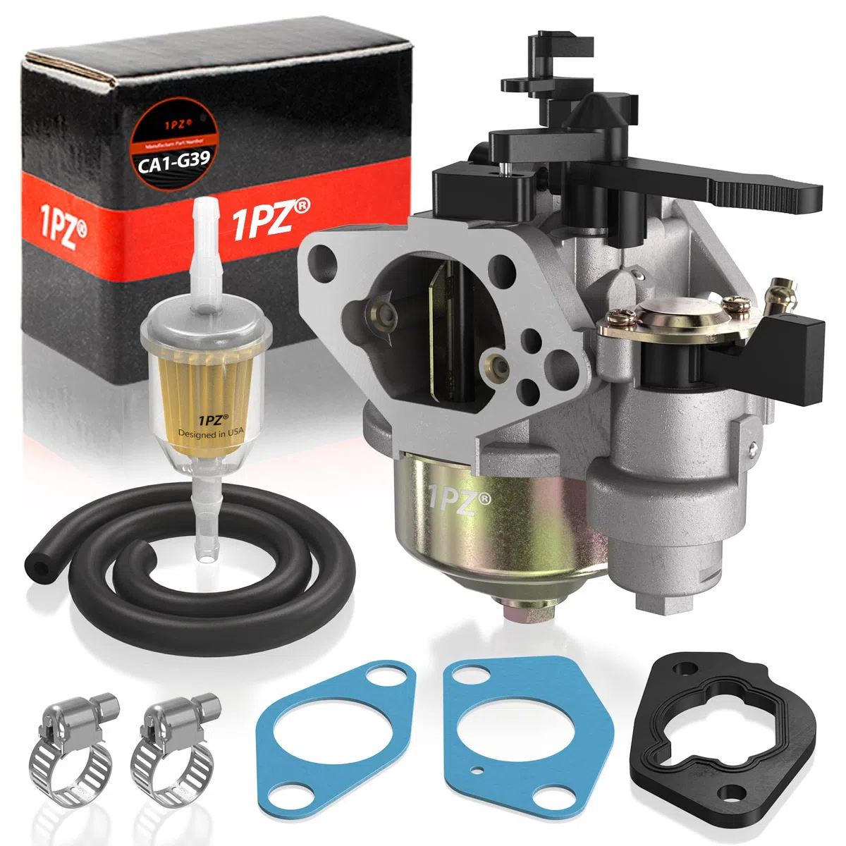 1PZ CA1-G39 Carburador con juntas para motor de generador Honda GX270 GX340 GX390 GX420 11HP 13HP 16HP Harbor Freight Predator 390cc 420cc Cortacésped Go Kart