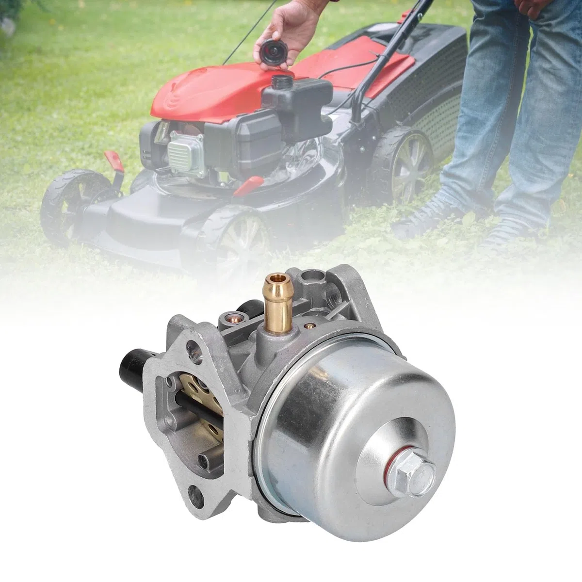 TOPINCN Juego de Cortacésped de Carburador, Kits de Ajuste de Cortacésped de Campo de Carburador, Aptos para Cortacésped FJ180V 15003-7099 15003-7083