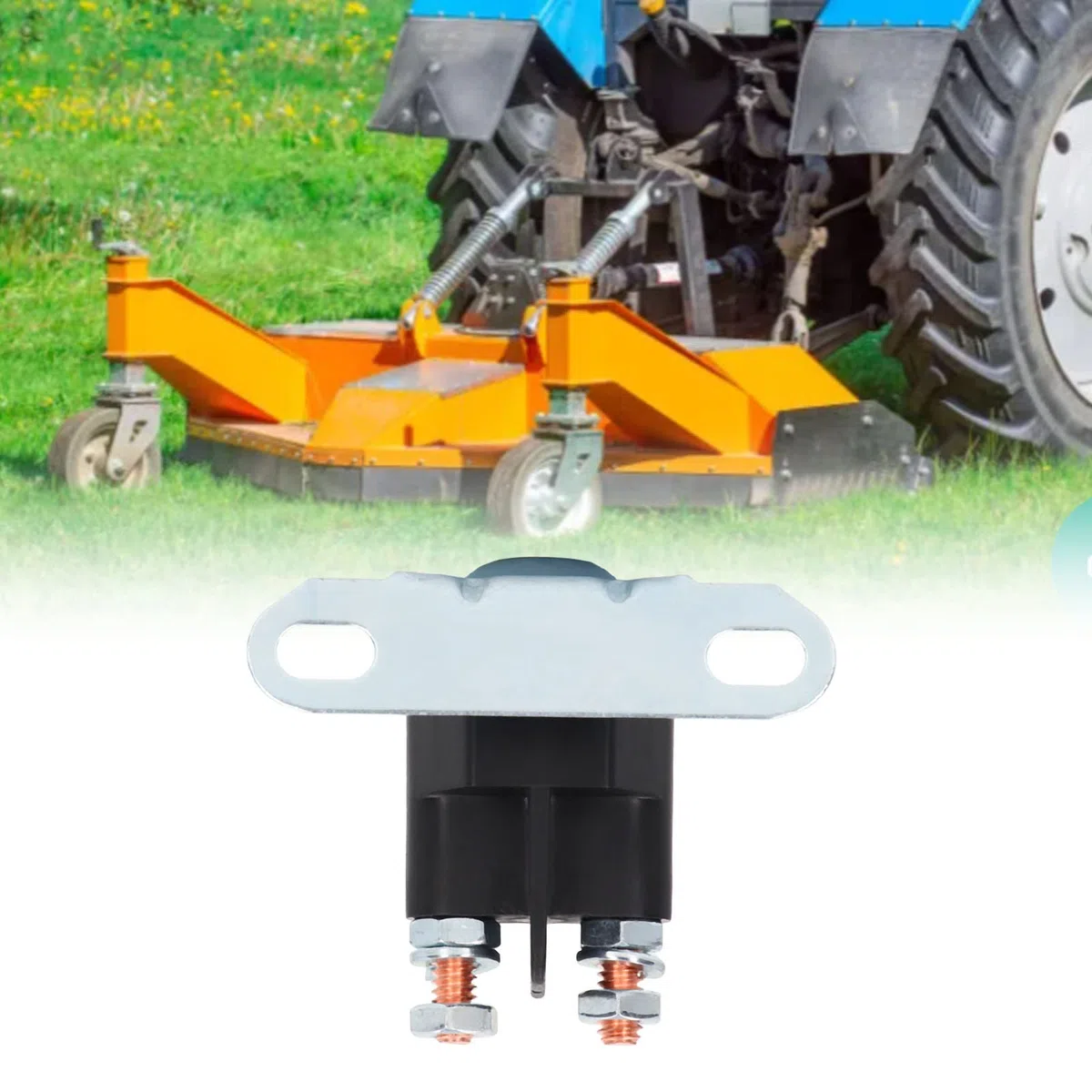 Rel¨¦ de Arranque de Aluminio Solenoide para Motor de C¨¦sped DC 12V