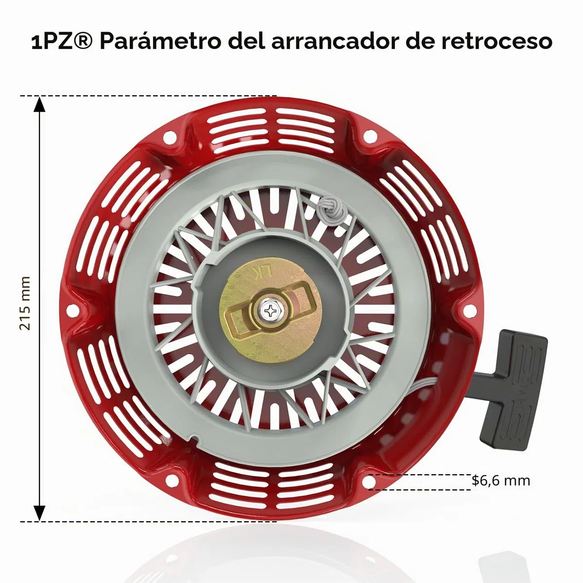 1PZ FPS-X39 Arrancador de retroceso Pull Start Reemplazo para Honda GX340 GX390 GX610 GX620 188F 11hp 13hp 28400-ZEE3-W01ZA Generador Motor Lanzador Arrancador de tirar Arranque de retroceso