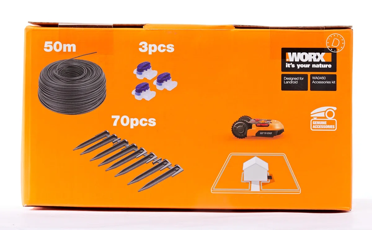 WORX Kit extensión de instalación (Cable, piquetas) WA0460