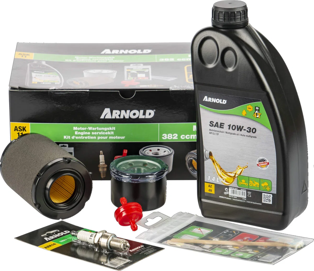 ARNOLD - Kit de Mantenimiento del Motor ASK11 para MTD 382 CCM y 439 CCM Multicolor