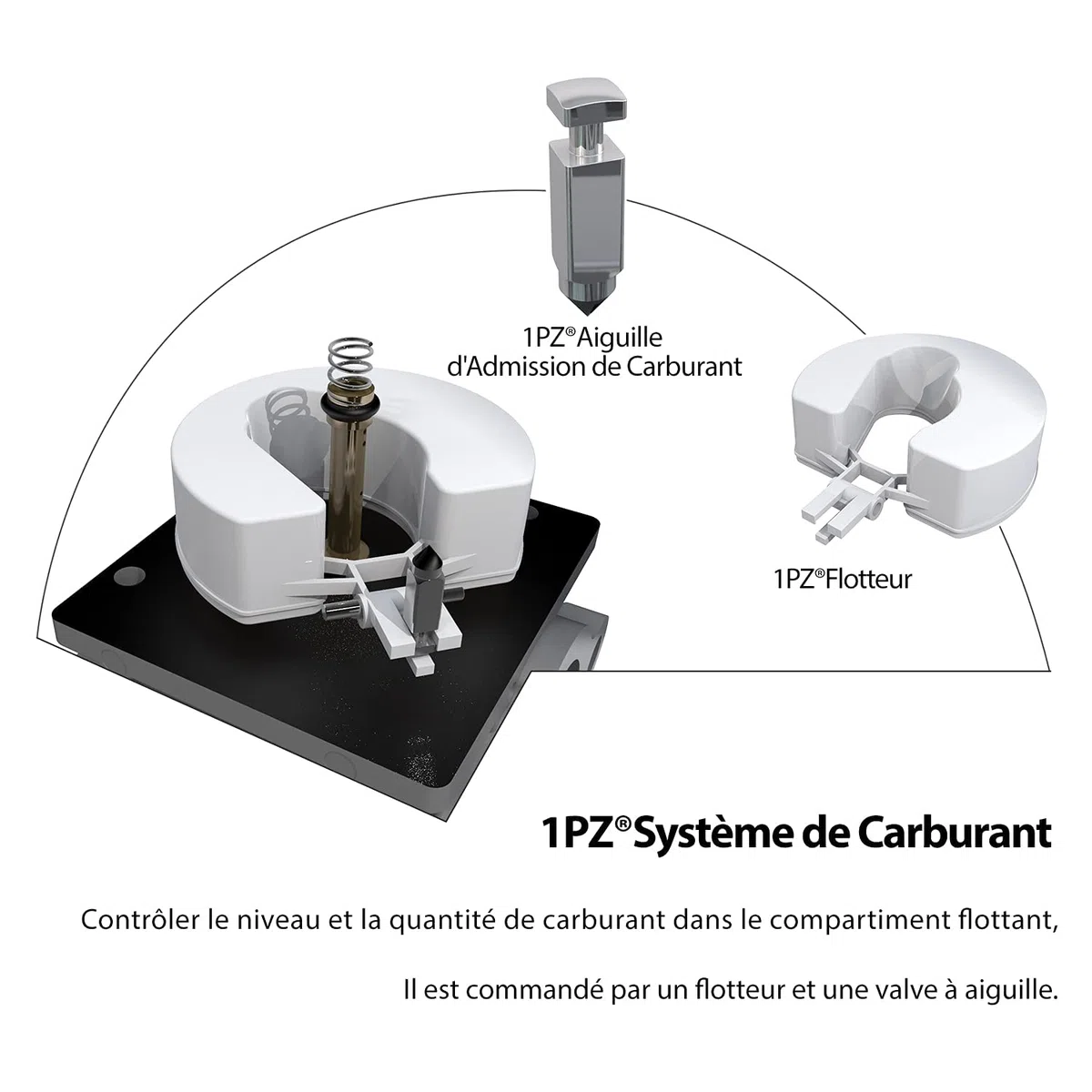 1PZ F6C-T5A Carburador Carb Reemplazo para Tecumseh 640065A 640065 Motor OHV110 OHV115 OHV120 OHV125 OHV130 OHV135 Cortacésped 13,5 HP 14HP 15HP Tractor