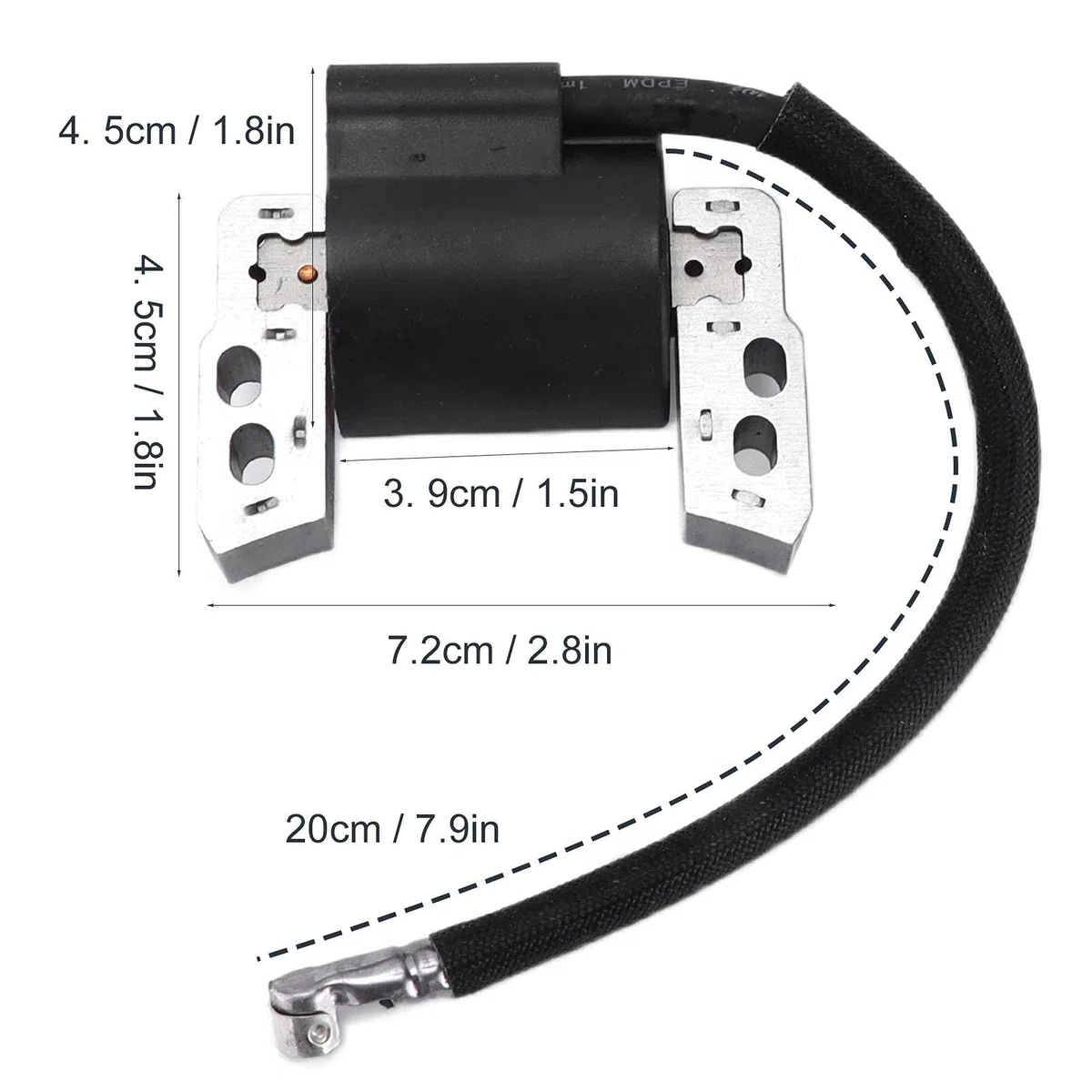 Módulo de Bobina de Encendido de Motor Universal, Pieza de Repuesto de Metal 802574 796964 para Briggs y Stratton, Ideal para Cortacésped