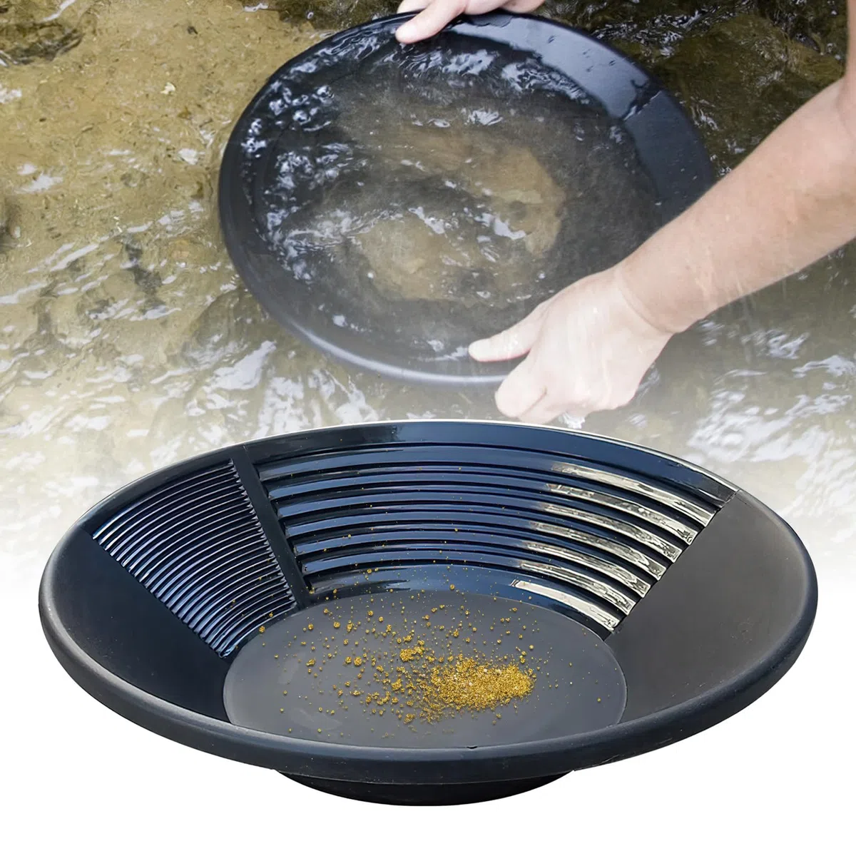 HENGBIRD Gold Panning Pan Abs Gold Sifting, 38,5 X 8,5cm Clasificador De Tamizado De Oro, Accesorio De Bandeja De Tamiz De Lavado Manual Gold Panning Tool Para Arroyos Para Ríos Para Áreas Montañosas