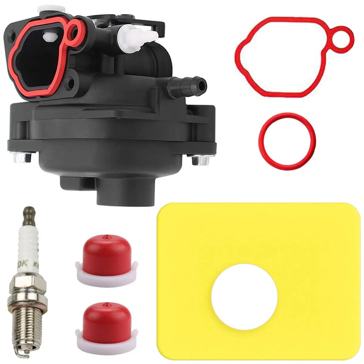 ZAMDOE 799583 Carburador de cortacésped para motores Briggs & Stratton 300E 450E 500E OVH 125cc 140cc 08P502 09P602 Series reemplaza 591160 595656 591979 593261