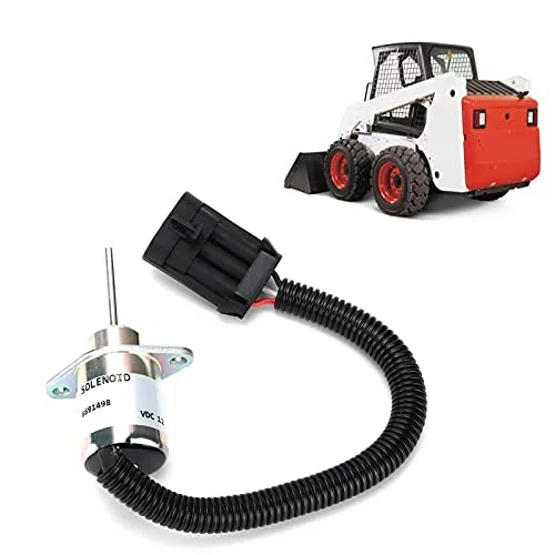 Solenoide de Corte de Combustible 6691498/6691313 Reemplazo Solenoide de Corte de Combustible Bobcat S130 S150 S160 S175 S205 S510