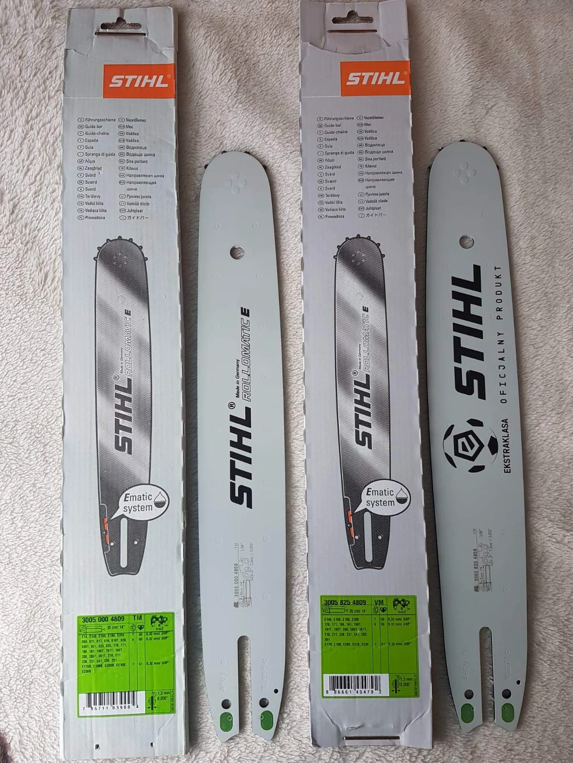 Stihl Barra guía espada 3005/4809 3/8 pulgadas, 1,3 mm, longitud 35 cm, 1 pieza, 30058254809/30050004809