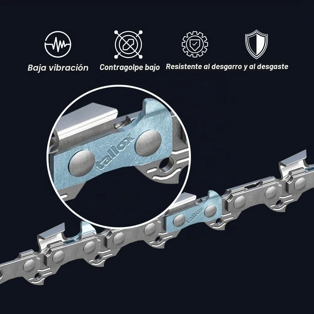 3 tallox cadenas de sierra 3/8" 1,3 mm 50 eslabones 35 cm compatible con Stihl