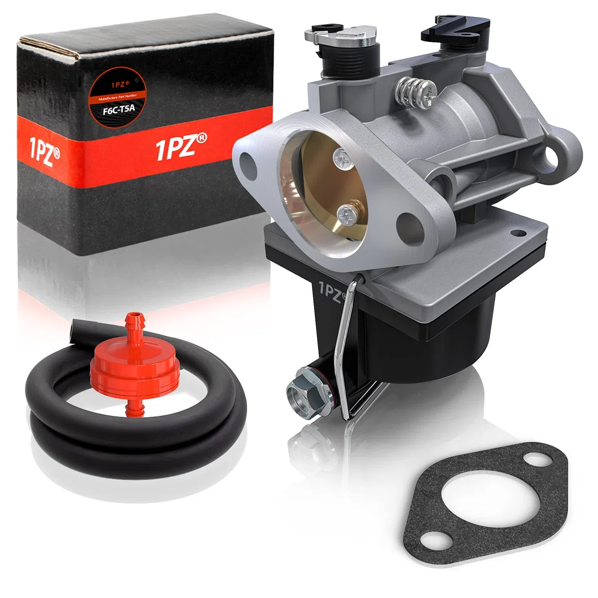 1PZ F6C-T5A Carburador Carb Reemplazo para Tecumseh 640065A 640065 Motor OHV110 OHV115 OHV120 OHV125 OHV130 OHV135 Cortacésped 13,5 HP 14HP 15HP Tractor
