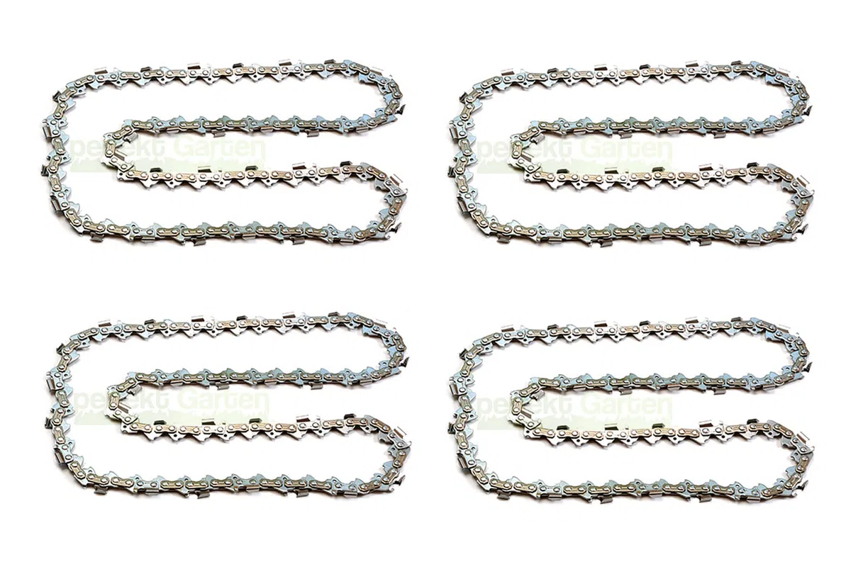 50cm 1,5mm 0,325" 76 TG barra guía de motosierra + 4 x cadenas compatible con CS6220G