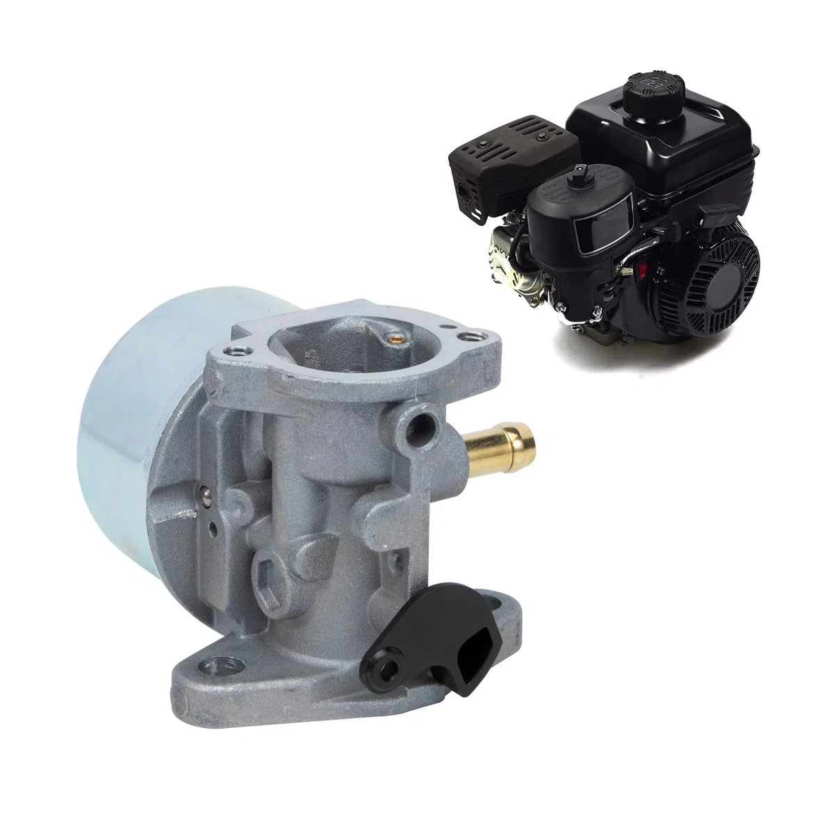 Kit de carburador 799868 con Bombilla de imprimación y Filtro de Aire para Motores Briggs & Stratton 4-7HP cortacésped 498170 497586 497314