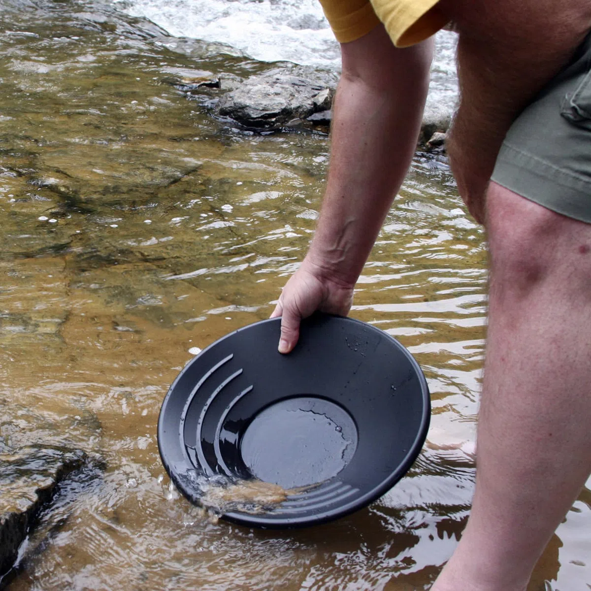 HENGBIRD Gold Panning Pan Abs Gold Sifting, 38,5 X 8,5cm Clasificador De Tamizado De Oro, Accesorio De Bandeja De Tamiz De Lavado Manual Gold Panning Tool Para Arroyos Para Ríos Para Áreas Montañosas