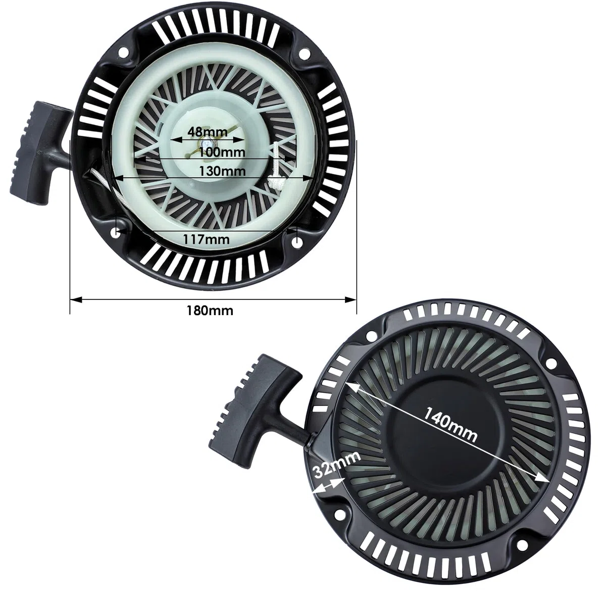 KATSU Arrancador de Arranque de Retroceso para 1P60 64 de Motores de Gasolina Cortacésped de Piezas de Recambio - SP14013207