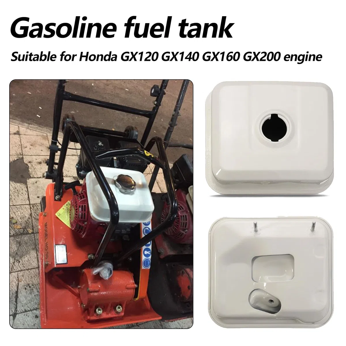 Depósito para Honda GX120 GX140 GX160 GX200 Motor, Deposito Gasolina Kit de 3L con Tapa de Deposito Filtro Gasolina y Línea de Gasolina Piezas de Repuesto para Cortacésped