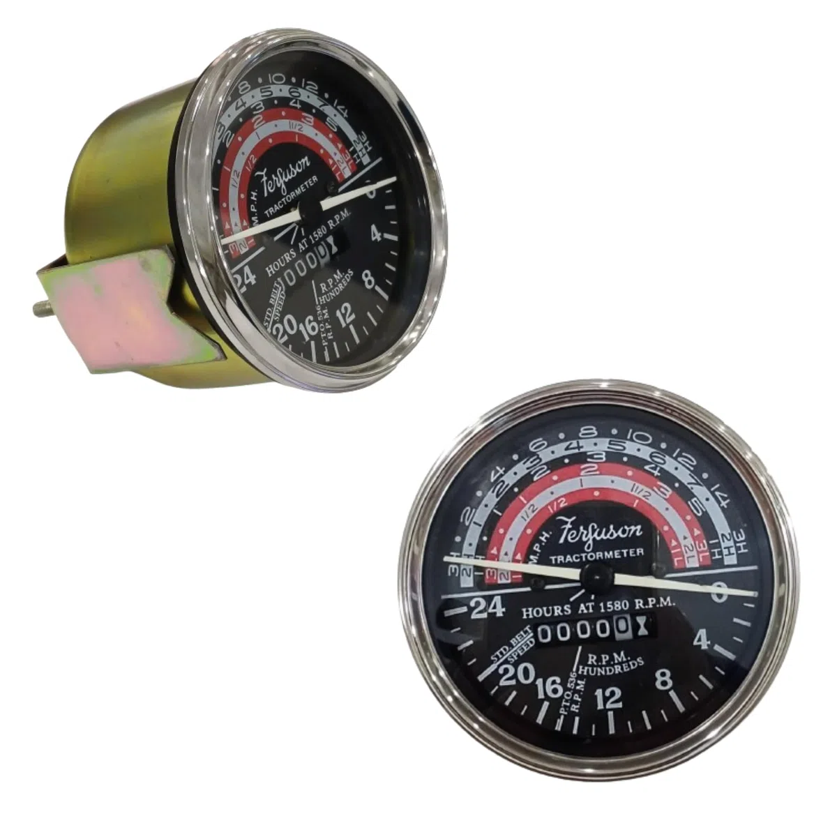 193966M91, 193967M91 Tacómetro compatible con tractores Massey Ferguson TO35, F40, F50, 65, MF 35, 133, 135, 140 - Medidor de RPM en sentido antihorario