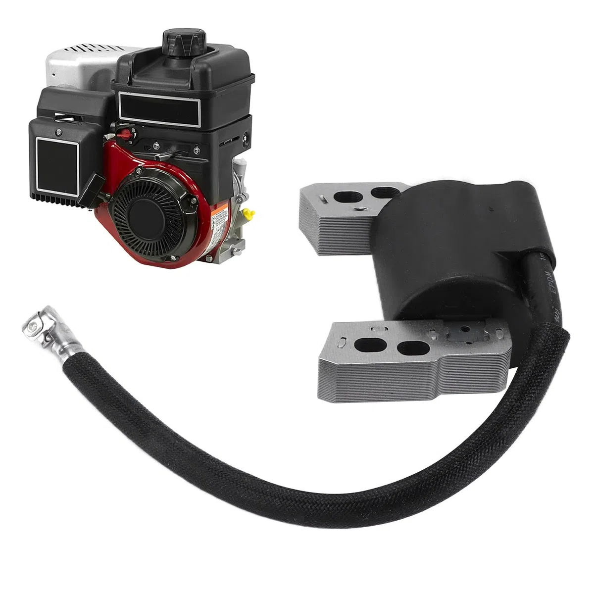 Módulo de Bobina de Encendido de Motor Universal, Pieza de Repuesto de Metal 802574 796964 para Briggs y Stratton, Ideal para Cortacésped